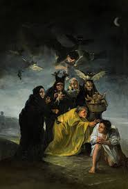 Witches Sabbath Las Brujas Art Print By Francisco De Goya Romanticism Paintings Francisco Goya Witch Painting