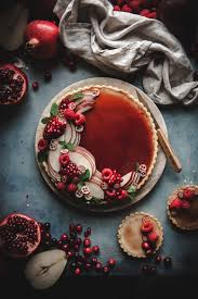 White Chocolate Custard Tart Pomegranate Gelee The Kitchen Mccabe Recette Gateaux Et Desserts Idee Tarte Culinaire