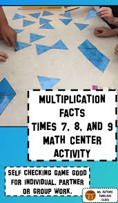 Multiplication Math Facts Puzzle For 7 8 And 9s With Google Slides Version Math Facts Multiplication Math