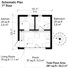Small Tower House Plans Floor plans are views of each floor, looking down from above.