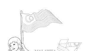Kami semua bersatu perpaduan ketaatan amalan murni rakyat malaysia jalur gemilang. Lukisan Jalur Gemilang Tanpa Warna Cikimm Com