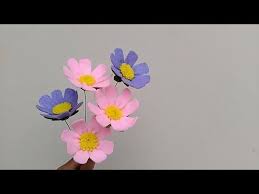 Diy Felt Cosmos Flowers Cara Membuat Bunga Flanel Cosmos Youtube Felt Flowers Diy Felt Flower Tutorial Paper Flower Kit