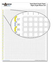chart printable seed bead graph paper fire mountain gems and beads