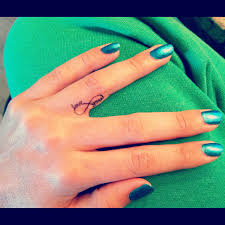 Ring bands are cute and adorable. Infinity Tattoo With Name On Finger Novocom Top