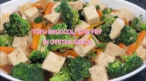Served it with egg fried rice. Tofu Broccoli Stir Fry In Oyster Sauce Youtube