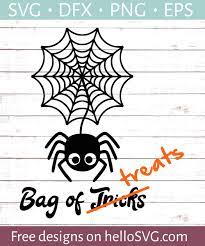 Download Spider Web Trick Or Treat Bag Svg Free Svg Files Hellosvg Com