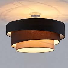 Moderno Design Tondo Plafoniera Nero 3 Lights Lampada 3 Strati Materiale Lampada Da Soffitto Soggiorno Ca Lampade Da Soffitto Illuminazione Soffitto Plafoniera