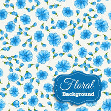 Blue Flowers Background