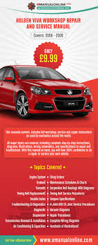 Holden Viva Workshop Repair And Service Manual This Manuals