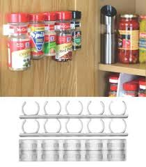 Spicestor Organizer Rack 20 Cabinet Door Spice Clips Amazon Home Amp Kitchen Spice Organization Kitchen Organization Spice Storage