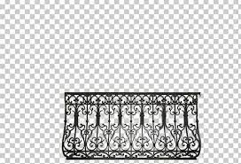 Early 1900's wrought iron stairs railing. Handrail Balcony Wrought Iron Stairs Png Clipart Area Balcony Black Black And White Deck Railing Free