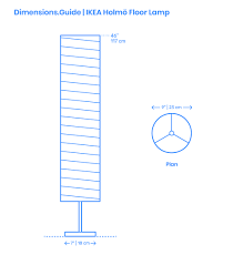 If the lamp is designed to provide directional task lighting, we recommend placing it behind or above a sofa, armchair or table. Ikea Holmo Floor Lamp Dimensions Drawings Dimensions Com
