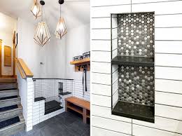 Grey and white porcelain showers images of dogs. Kitchen Remodel Basement Finish Mudroom With Dog Shower