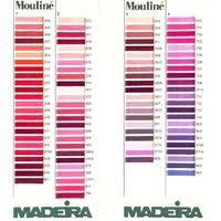 thread colour charts madeira mouline stranded cotton thread