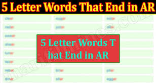 5 letter words that start with i · iambi · iambs · ibada · ichor · icier · icily · icing · icker . 5 Letter Words That End In Ar April Complete List