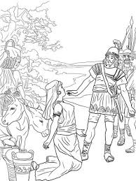Then he took his staff in his hand, chose five smooth stones from the stream, put them in the pouch of his shepherd's bag and. Abigail In The Bible Coloring Pages Coloring Pages Ideas