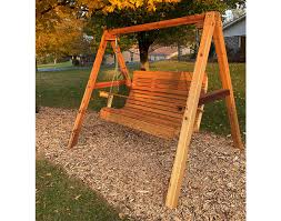 With a waterproof fire pit cover from covers and all, you'll be ready to stoke those flames even after a rainy day. Red Cedar Royal Highback Porch Swing W A Frame Swing Stand