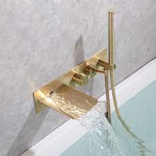 Whether that's your ultimate goal or you're just looking for a more functional bathing space, call the experts at black plumbing today. Bathroom Wall Mounted Plumbing Fixtures Brushed Gold Black Concealed Bathtub Faucet Hot Cold Water Mixer With Handheld Shower Buy Plumbing Fixtures Bathroom Taps Bathroom Faucet Product On Alibaba Com