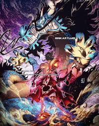 Kaido Dragon Transformation blue vs Luffy color co by  https://www.deviantart.com/marvelmania… | One piece drawing, One piece  wallpaper iphone, Dragon transformation