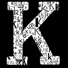 Black And White Letters Background The Letter K Black Background By Julie Hartman Letter K Cool Lettering Lettering