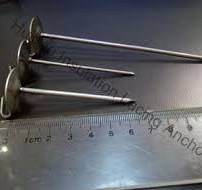 Round Or Rectangular Stainless Steel Lacing Anchors With Hooks