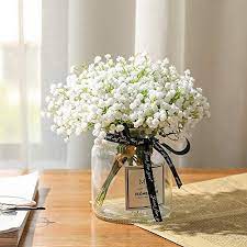 All online bouquet and arrangements are made with fresh flowers by local florist across various towns in india like delhi, mumbai, bangalore, gurgaon. Buy Nubry 10pcs Babys Breath Artificial Fake Flowers Bouquet Gypsophila Bulk Flower In White For Wedding Crown Home Party Garden Decoration Online At Low Prices In India Amazon In