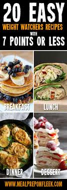 Are you curious about weight watchers desserts recipes that you can try out? 20 Easy Weight Watchers Recipes With 7 Points Or Less Meal Prep On Fleek