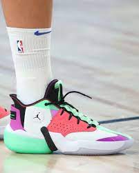 Luka doncic's shoe deal getty images luka doncic #77 of the dallas mavericks to announce that doncic was signing with the jordan family, the jordan brand posted a video welcoming luka to their team. What Pros Wear Luka Doncic S Jordan React Elevation Shoes What Pros Wear
