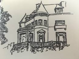 Pittock Mansion Sketch Drawing This tutorial shows the sketching and drawing steps from start to finish. pittock mansion sketch drawing
