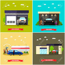Screenshotgas station + car wash (i.redd.it). Gas Station Car Wash And Repair Shop Concept Vector Banners Transport Related Service Buildings Royalty Free Cliparts Vectors And Stock Illustration Image 61383731