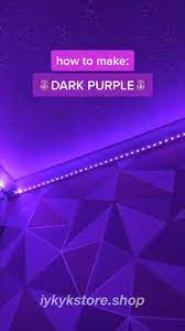 How To Make Dark Purple Led Light Colour Video Purple Led Lights Led Lighting Bedroom Led Lighting Diy