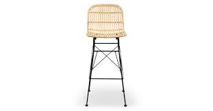 Tabouret de bar design scandinave paco (noir) idéal dans une cuisine ou près d'un meuble bar, le tabouret de bar design paco est le design et élégant, ce tabouret de bar en rotin par cher est surprenant car il s'intègre facilement aux différentes pièces de la maison. Tabouret De Bar Rotin 100 Naturel Metal Noir Nv Gallery Moss Nv Gallery