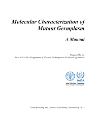Molecular Characterization Of Mutant Germplasm Manualzz Com