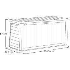 Has been added to your cart. Keter Marvel Plus 270 Litres Garden Storage Box Grey Micksgarage