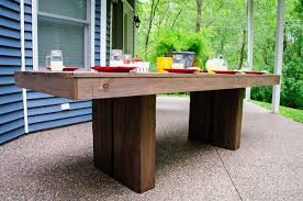 Ana White Build A Modern Outdoor Patio Table Free And Easy Diy Project And Furniture Plans Diy Patio Table Modern Outdoor Dining Diy Outdoor Table