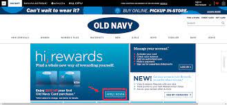 Credit card must be used as sole payment type. Online Login Process For Old Navy Credit Card Credit Cards Login