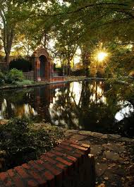 Sunset At The Garden Garden Park Garden Outdoor Gardens