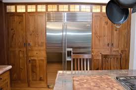 This incredible hideaway step stool pulls out from the cabinet. Custom Amish Kitchen Cabinets Barn Furniture