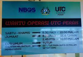 Makluman pembukaan dan waktu operasi utc. My News Waktu Utc Ipoh
