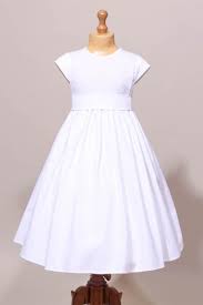 Balnc taille 4 a 12 ans Soldes Robe De Ceremonie Blanche Fille En Stock