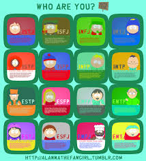 Who Are You A South Park Personality Type Chart Mbti I