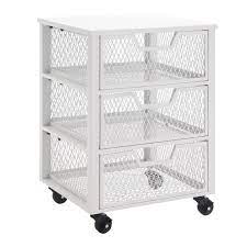 Jul 22, 2021 · 48 in. 3 Drawer Clinton Metal Rolling Cart White Osp Home Furnishings Target