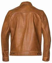 70s Unlined Waxy Cowhide Leather Delivery Jacket 575 Leather Jacket Men Leather Jacket Mens Tan Leather Jacket