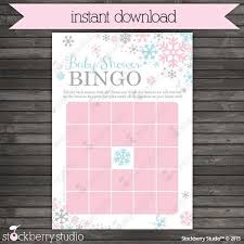 Entdecke unseren hochwertigen druck und über eine halbe million designs. Rosa Winter Baby Dusche Bingo Spiel Zum Ausdrucken Instant Download Rosa Blau Grau Winter Bebek Partisi Oyunlari Tombala Kartlari Winter Wonderland