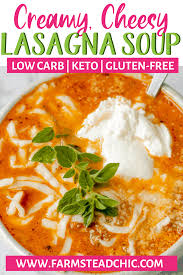 This Low Carb Keto Lasagna Soup Features A Tomato And Chicken Broth Base With Plenty Of Juicy Italian Sausage An In 2020 Lasagna Soup Keto Lasagna Lasagna Soup Recipe