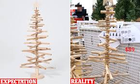 What An Eyesore Target S 89 Wooden Christmas Tree Is Met With Ridicule For Its Ugly Design Daily Mail Online