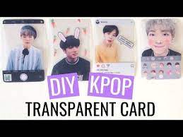 Diy Kpop Transparent Photocard Tutorial 4 Styles Sharpie Camera Instagram Snow App Filter Youtube Photocard Kpop Diy Instagram Diy
