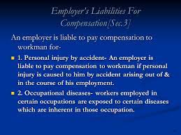 ❖the nature of injury caused by accident, ❖the monthly wages of the workman concerned The Workmen S Compensation Act Ppt Video Online Download