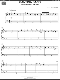 Cantina Band Grade 1 Piano Sheet Music Grade 1 Piano