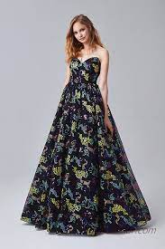 2019 Abiye Elbise Modelleri Siyah Uzun Kabarik Straplez Cicek Desenli Kiyafet Kombinleri The Dress Aksamustu Giysileri Elbise Modelleri